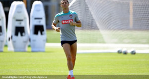 Cristiano Ronaldo entrenó con Portugal